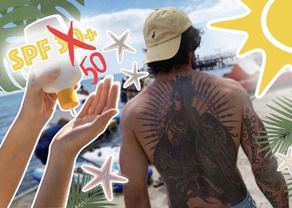 Tattoo sun protection